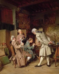 Die Kunstliebhaber oder Der Maler, 1860